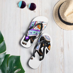 Wheel of Life Elephant Flip-Flops