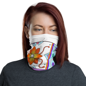 Wheel of Life - White Elephant Face cover